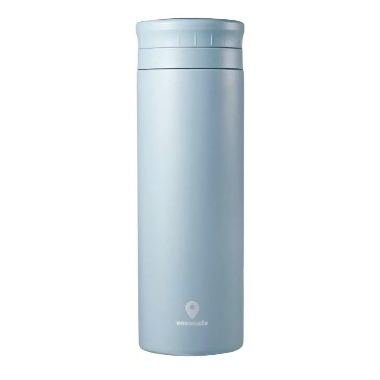 KAKUSEE- Powder-coated vacuum-insulated mug – 500ml, Smoke Blue