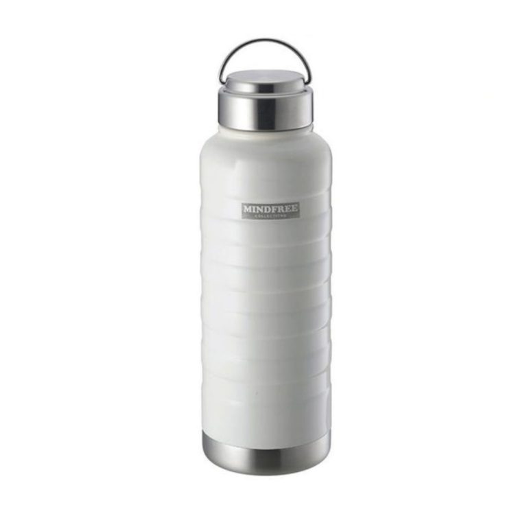 KAKUSEE- MINDFREE stainless steel bottle – 1000ml, White
