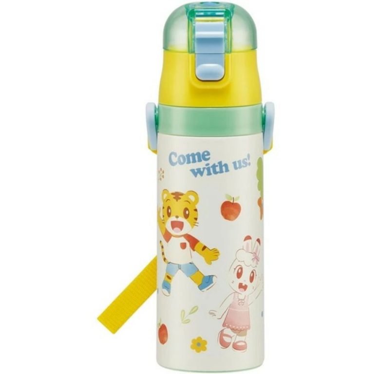 Skater- One-push direct stainless steel bottle with compact lock - Shimajiro 23