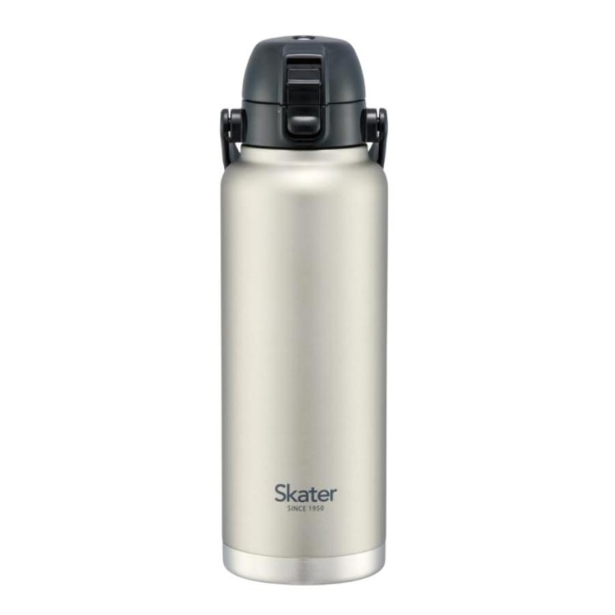 Skater- One-push direct bottle with handle – Silver 1200ml