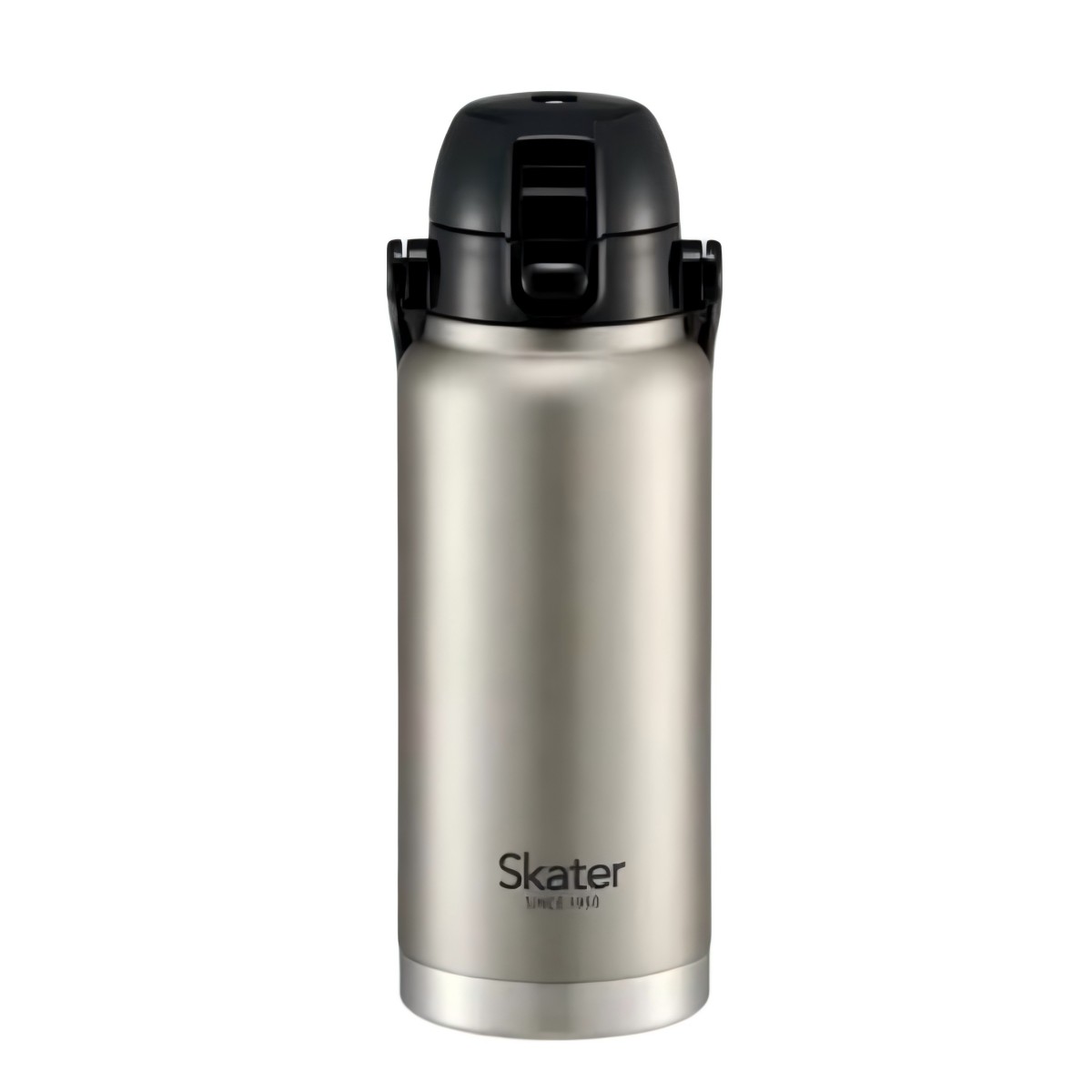 スケーター- ハンドル付ワンプッシュダイレクトボトル シルバー 800ml