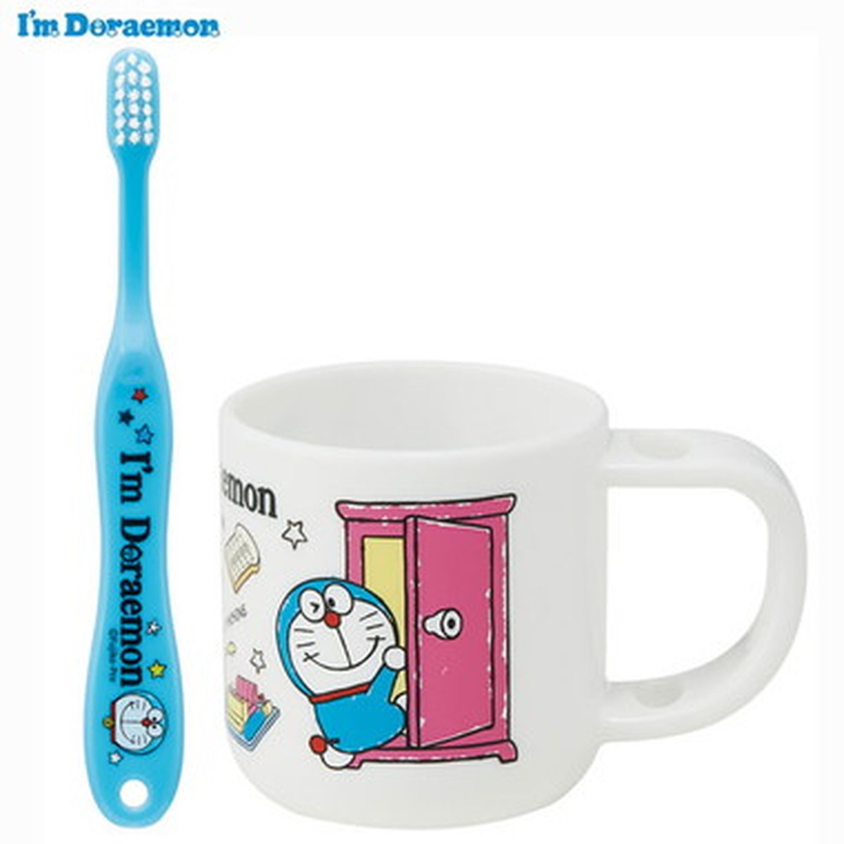 Skater- Mug with Stand and Toothbrush Set – I’m Doraemon Secret Gadgets