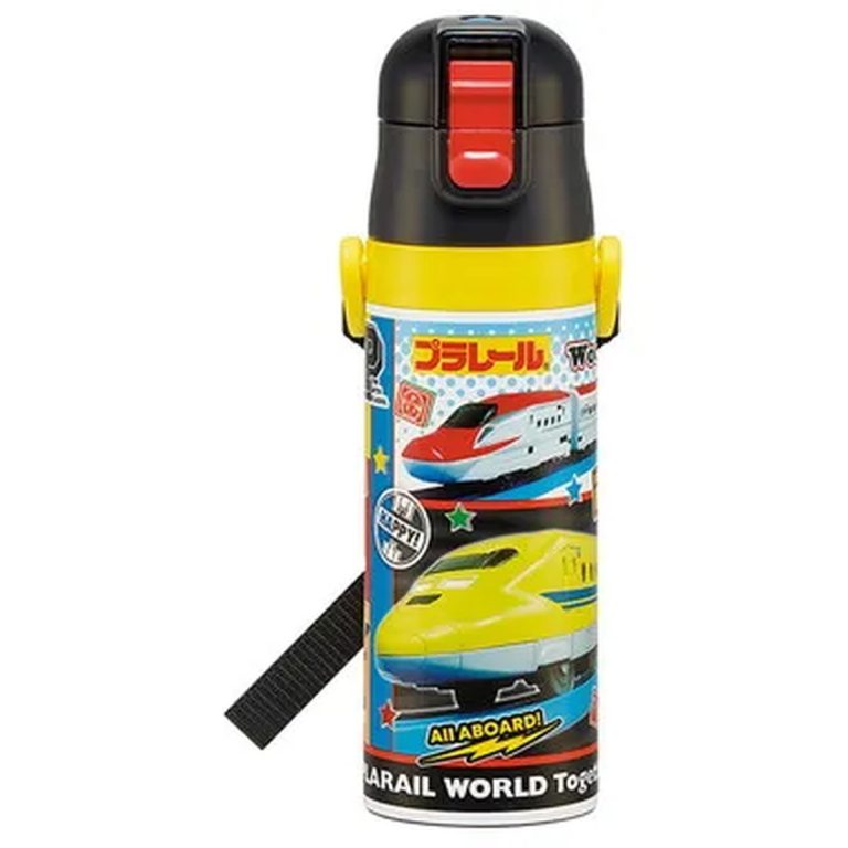 Skater- Ultra-Lightweight One-Push Stainless Steel Water Bottle - Plarail 26