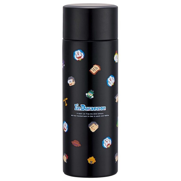 Skater- Pocket Stainless Steel Mug Bottle (120ml) - I'm Doraemon (Dot Series)