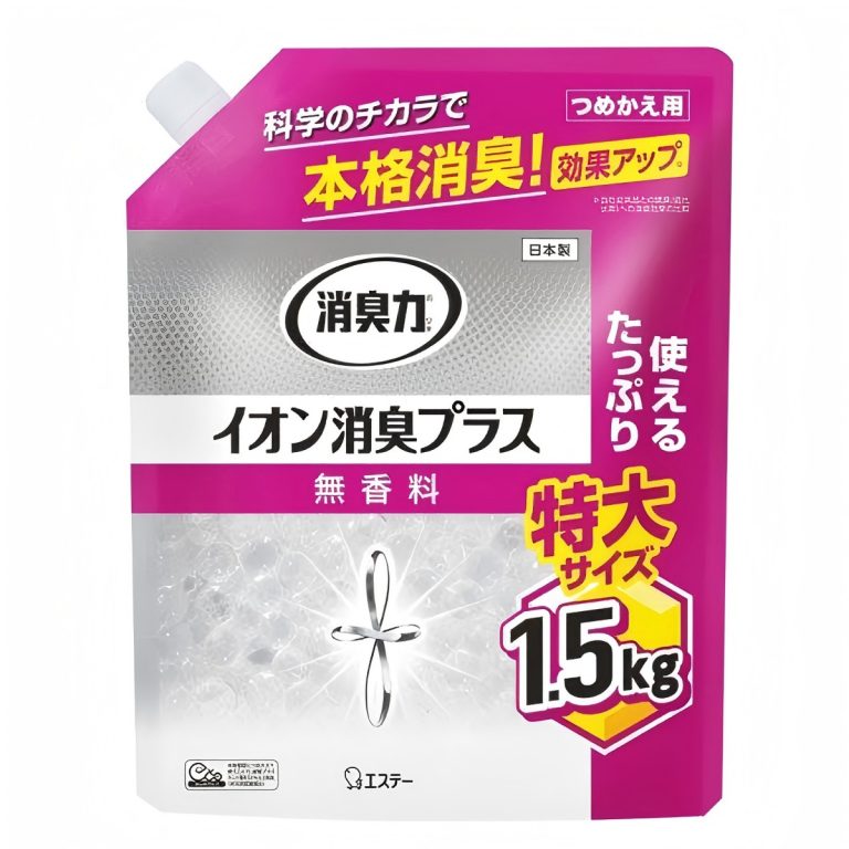 ST- Shoshuriki Clear Beads – Ion Deodorizer Plus – Extra Large – Refill – Fragrance Free 1.5kg