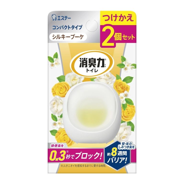 ST- Shoshuriki Compact Toilet Deodorizer – Refill (2-Pack) – Silky Bouquet 2 pcs