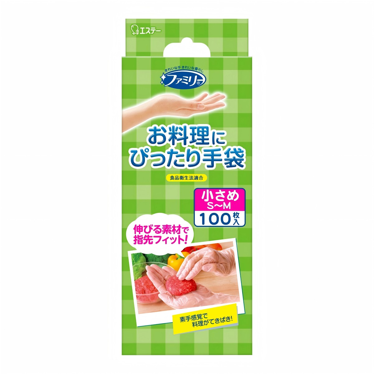 ST- Family 料理專用手套 SM 半透明 100枚