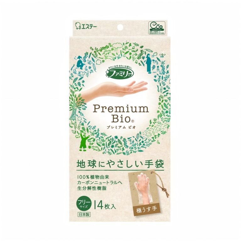 ST- Family Premium Bio Ultra Thin Gloves, One Size, Semi-Transparent, 14 pcs