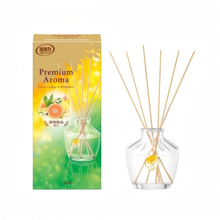 ST- Shoshuriki Room Deodorizer – Premium Aroma Stick – Main Unit – Sweet Orange & Bergamot 65ml
