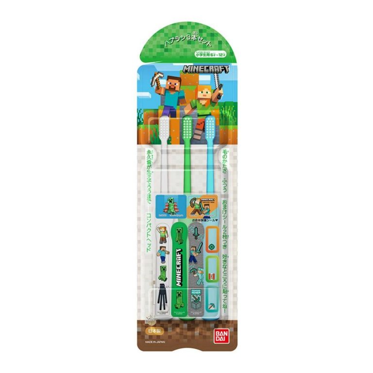 BANDAI- Toothbrush 3-Pack MINECRAFT 3 pcs