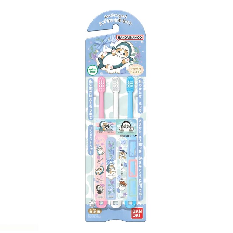 BANDAI- Toothbrush 3-Pack mofusand 3 pcs