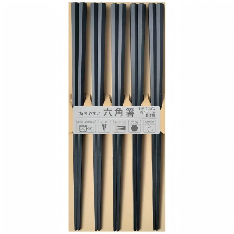 SUNLIFE- 八角 PBT 箸 黒 23cm 5雙