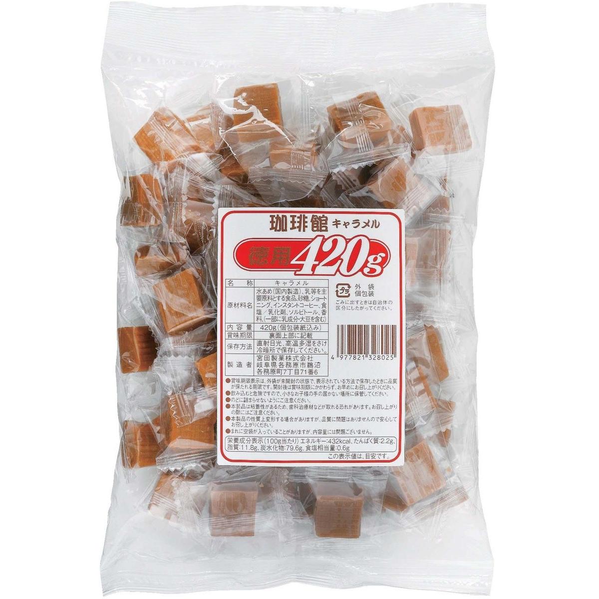 宮田製菓- 珈琲館キャラメル 420ｇ