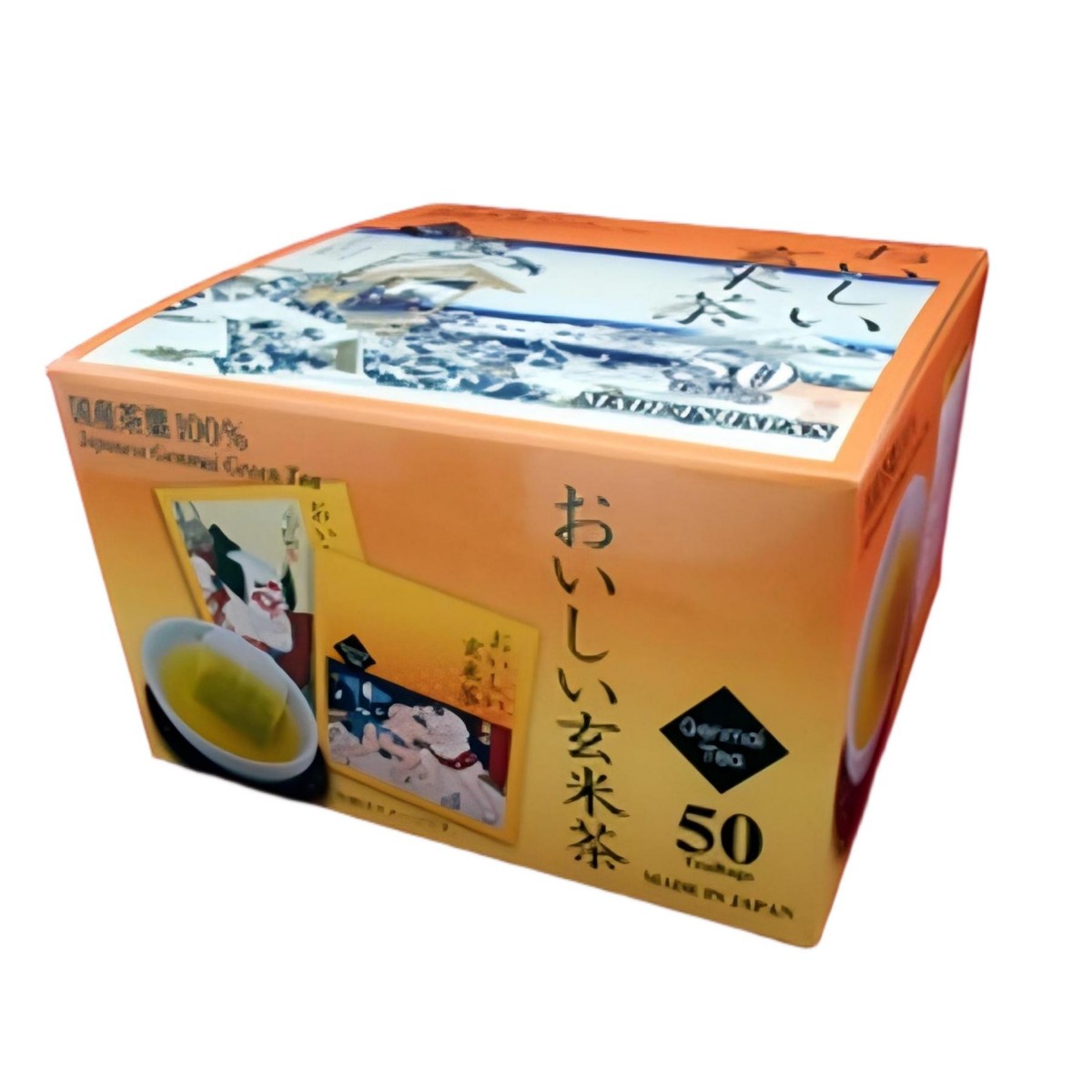 柳風水野商店- 浮世絵 おいしい玄米茶ﾃｨｰﾊﾞｯｸﾞ50袋 205g