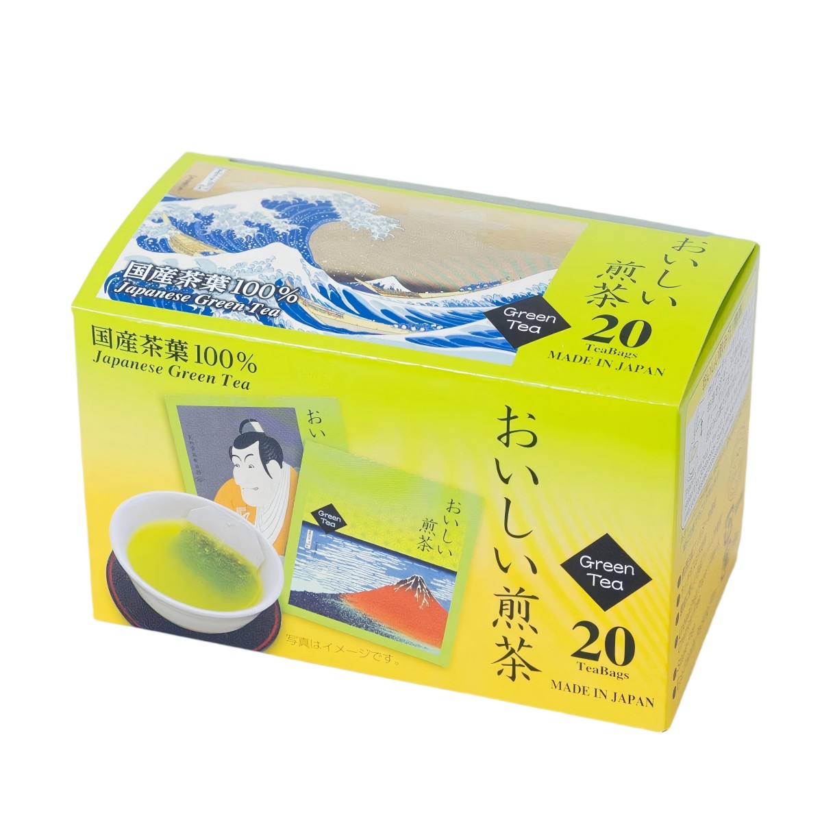 柳風水野商店- 浮世絵 おいしい煎茶ﾃｨｰﾊﾞｯｸﾞ20袋 82g
