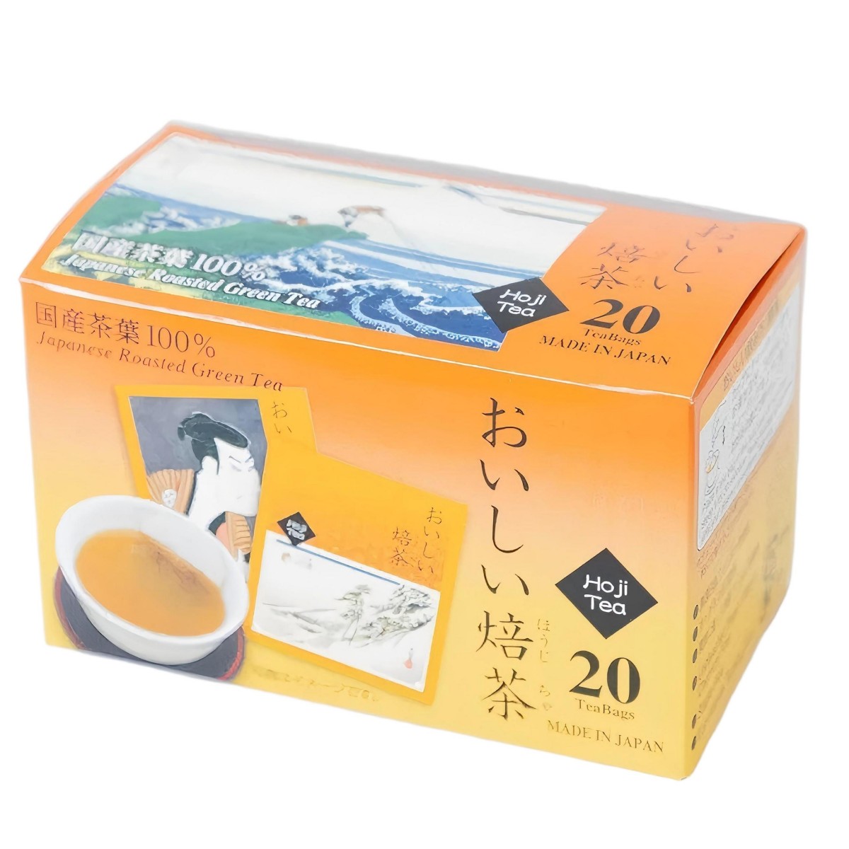 柳風水野商店- Ukiyo-e Delicious Hojicha Tea Bags (20 Bags) 72g
