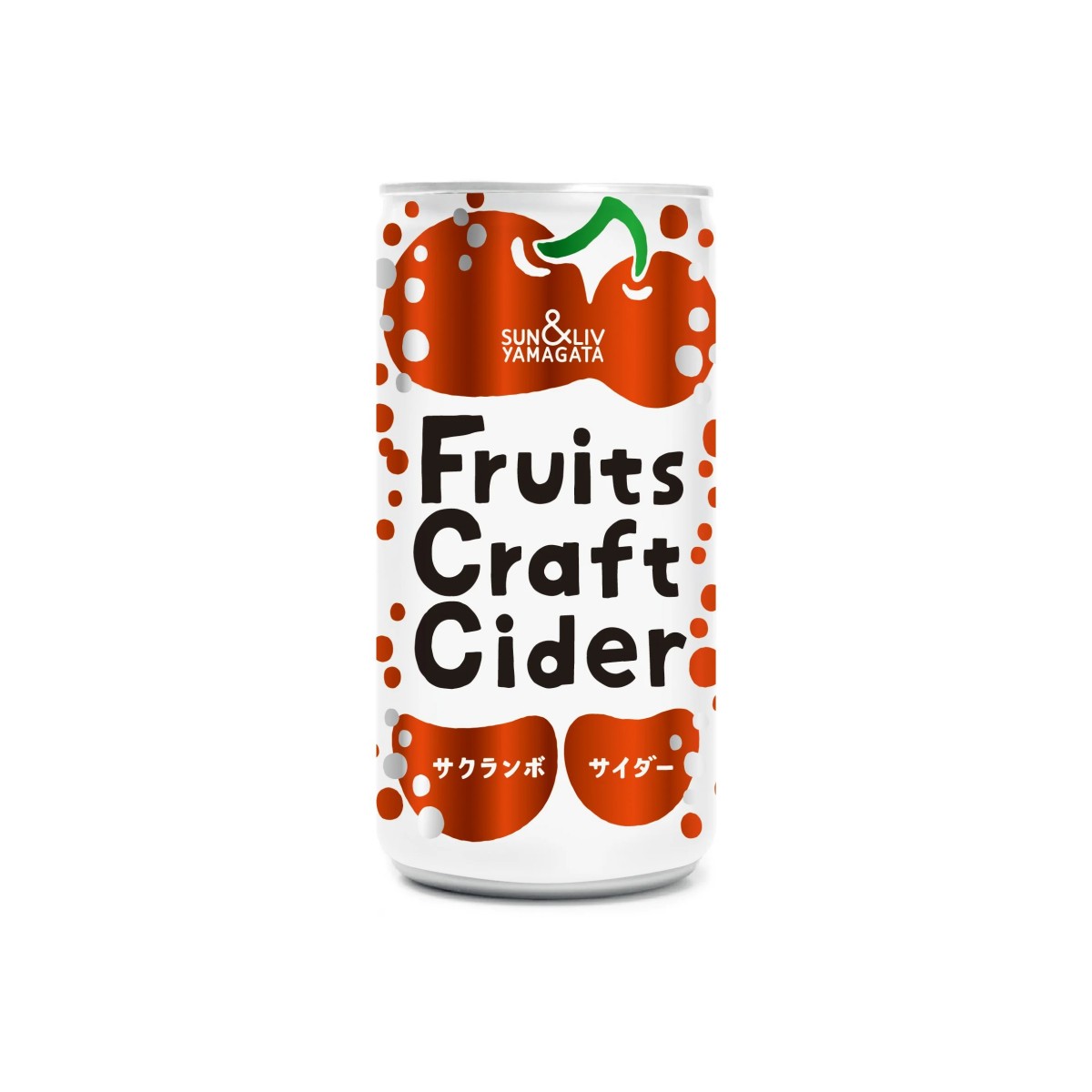 YAMAGATA FOODS- Sun & Liv Fruit Craft Sparkling Drink – Cherry 200ml