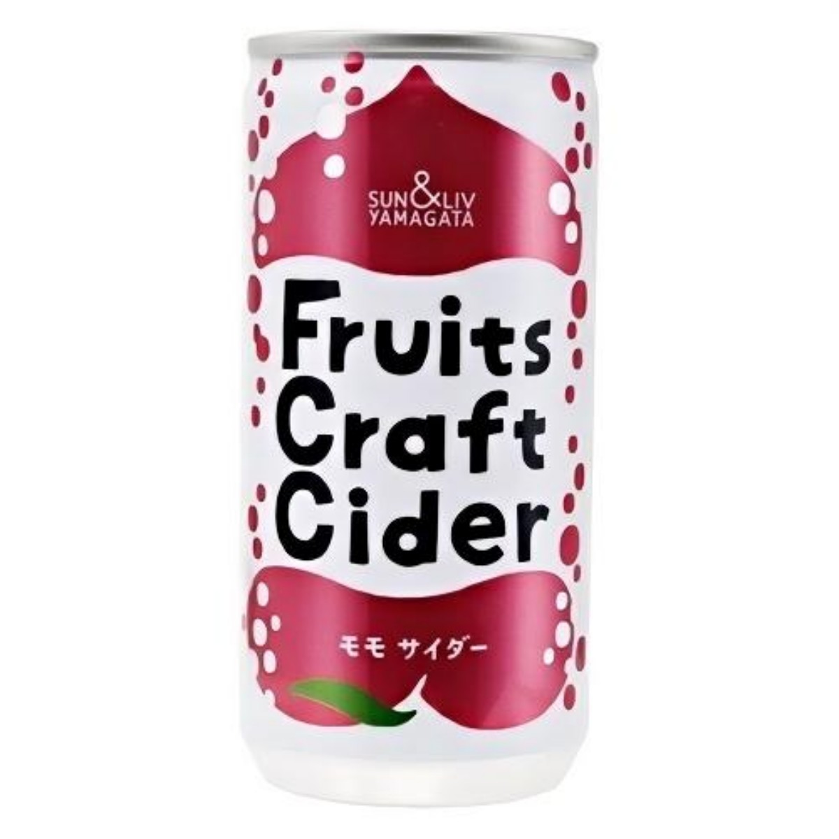 YAMAGATA FOODS- Sun & Liv Fruit Craft Sparkling Drink – Peach 200ml