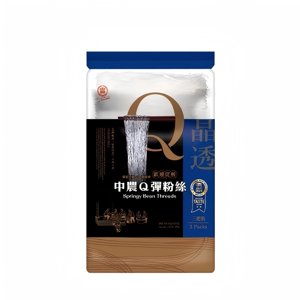 Jung-Nung- Springy Wide Bean Noodles (3 Bundles) 105g