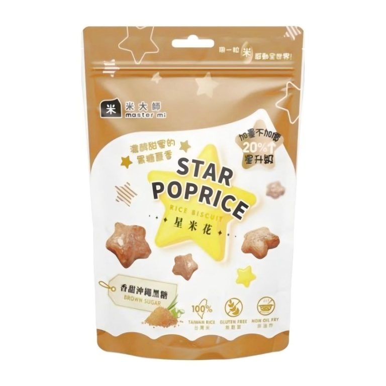 米大師- スター米ポップ 沖縄黒糖 60g