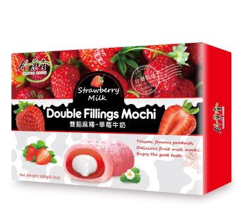 竹葉屋- 雙餡麻糬-草莓牛奶