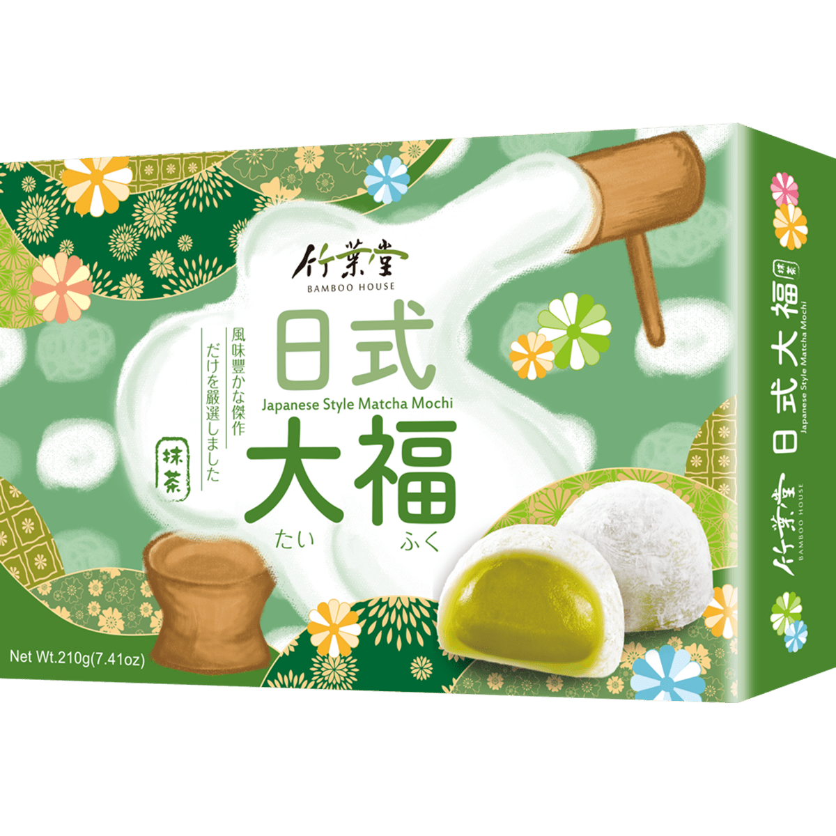 竹葉堂- 大福（抹茶） 210g