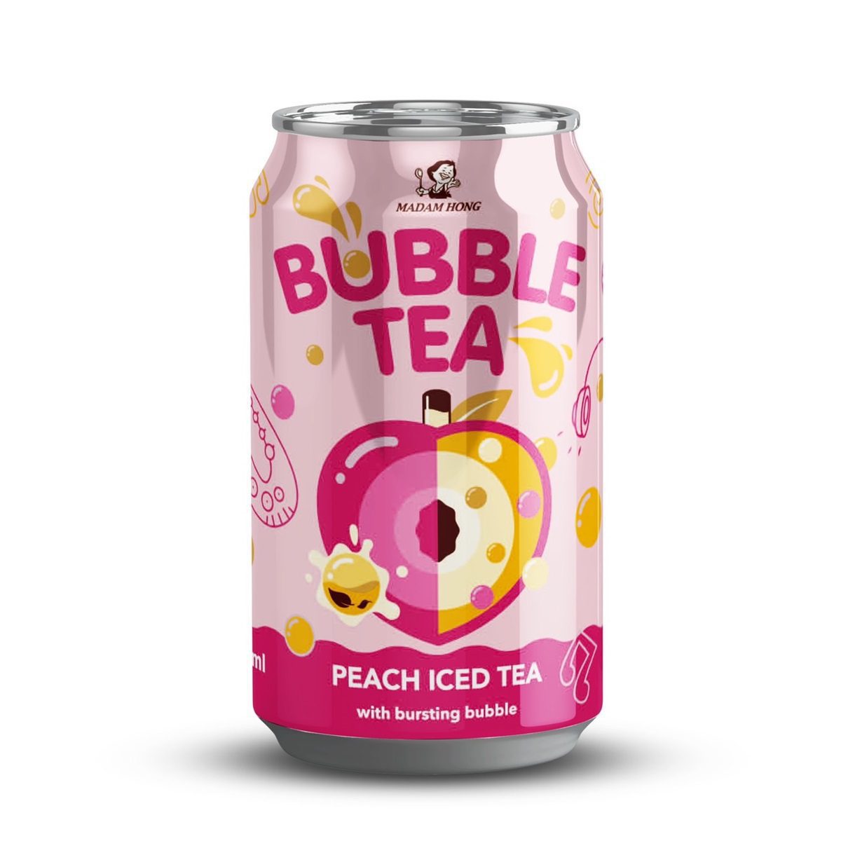 Madam Hong- Peach Bubble Tea 320ml