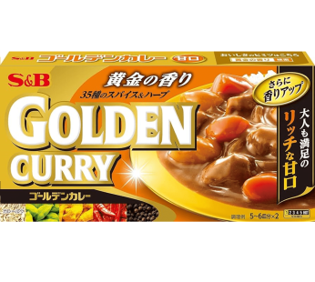 S&amp;B- ゴールデンカレー 甘口 198g