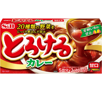 S&amp;B- とろけるカレー 甘口 180g