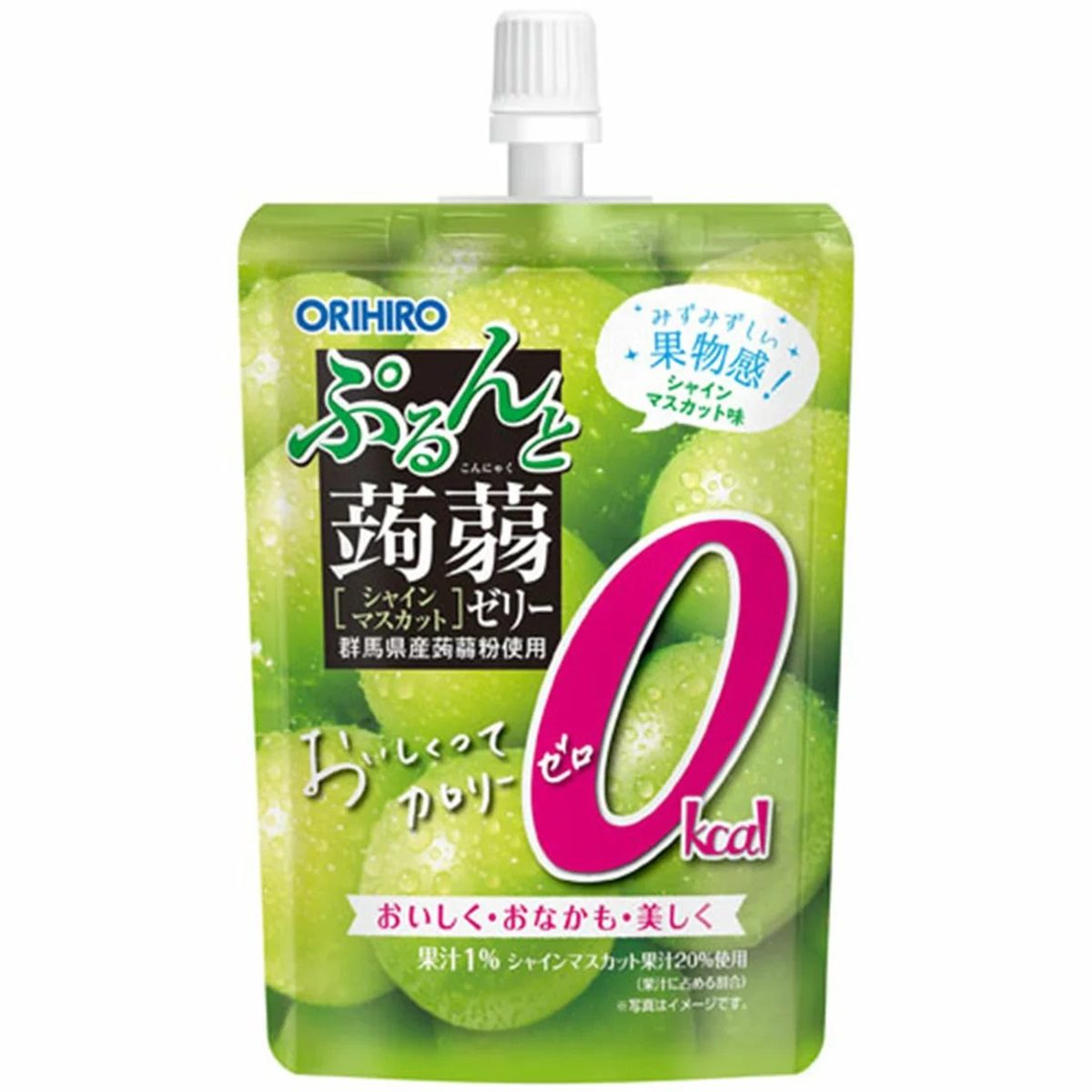 オリヒロ- ぷるんと蒟蒻ゼリースタンディング（ST）カロリーゼロ シャインマスカット 130g
