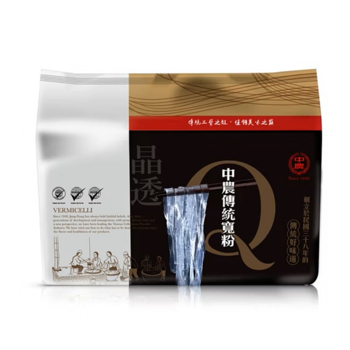 Jung-Nung- Traditional Chewy Broad Noodles – 6-Pack