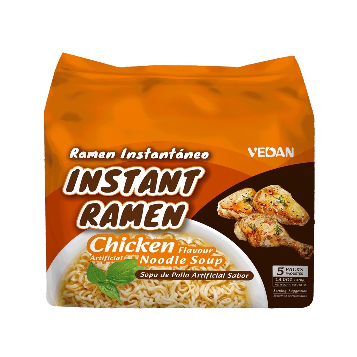 VEDAN- Instant Noodle-chicken flavour noodle soup