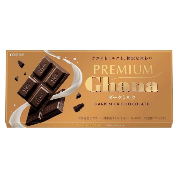 LOTTE- Premium Ghana Dark Milk 70g