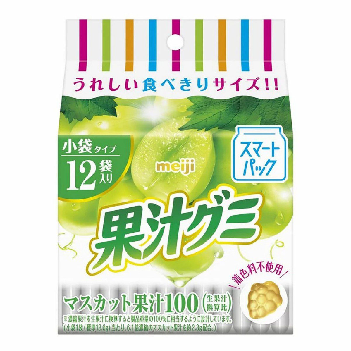 明治- 果汁軟糖 智慧包 麝香葡萄 163g