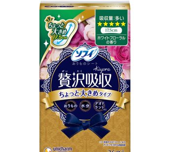 Arifit- Premium pantyliner – White Floral, heavy flow (36 pcs)