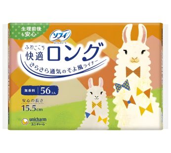 Arifit- Fluffy comfort pantyliner – Long type (56 pcs)