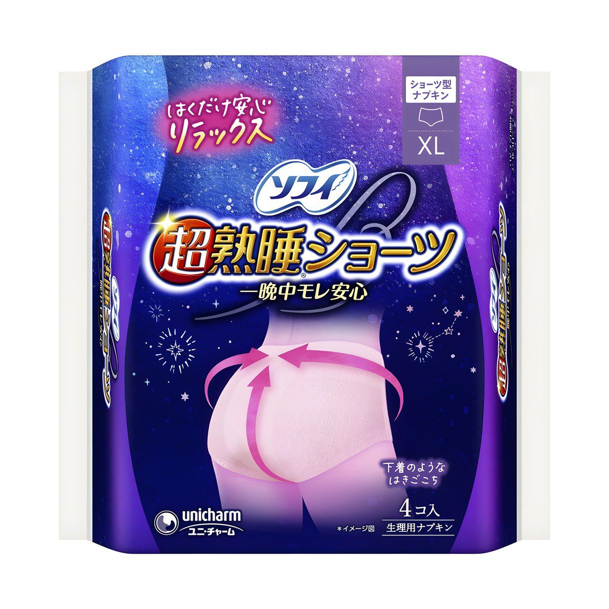 ソフィ- 超熟睡ショーツ XL 4枚