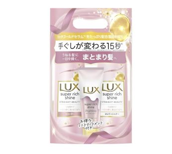 Unilever- LUX Super Rich Shine Straight Beauty Pump Pair + Rich Smoothing Treatment (70g included)