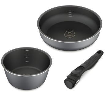 Irisu Ōyama- Diamond Coated Frying Pan Deep Reinforced IH 9-Piece Set DCI-S9S