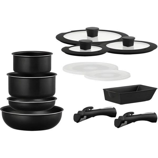 Irisu Ōyama- Diamond Coated Frying Pan 12-Piece Set for IH & Gas Stove NTF-SEI12