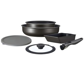 Irisu Ōyama- Diamond Coated Frying Pan TERA Series Deep Type 6-Piece Set EHDC-S6S