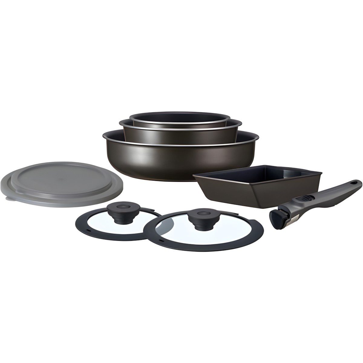 Irisu Ōyama- Diamond Coated Frying Pan TERA Series Deep Type 9-Piece Set EHDC-S9S