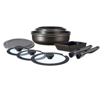 Irisu Ōyama- Diamond Coated Frying Pan TERA Series Deep Type 12-Piece Set EHDC-S12S