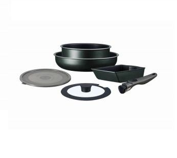 Irisu Ōyama- Diamond Coated Frying Pan TERA Series 6-Piece Set Dark Green EHDC-T6S