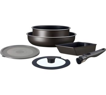 Irisu Ōyama- Diamond Coated Frying Pan TERA Series 6-Piece Set Grayish Brown EHDC-T6S
