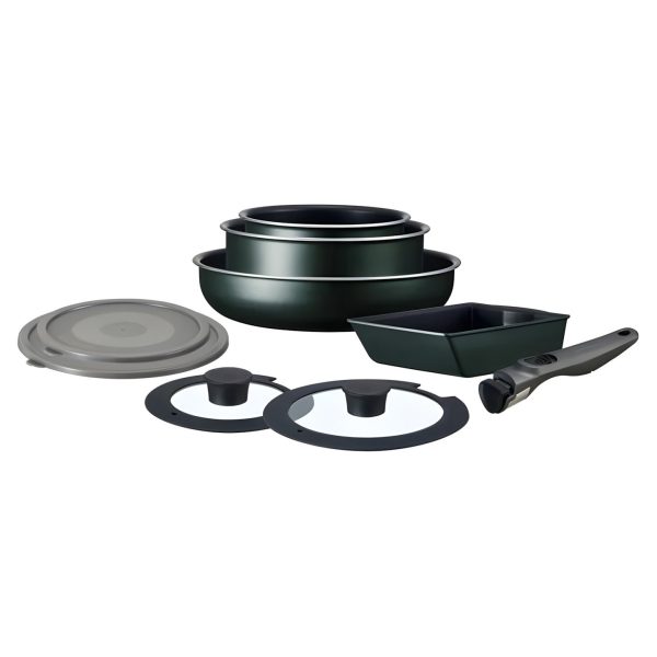 Irisu Ōyama- Diamond Coated Frying Pan TERA Series 9-Piece Set Dark Green EHDC-T9S