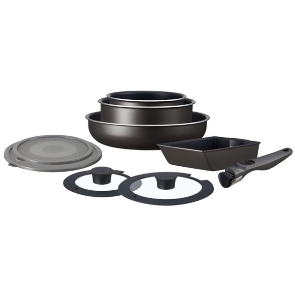 Irisu Ōyama- Diamond Coated Frying Pan TERA Series 9-Piece Set Grayish Brown EHDC-T9S