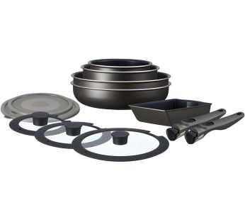 Irisu Ōyama- Diamond Coated Frying Pan TERA Series 12-Piece Set Grayish Brown EHDC-T12S