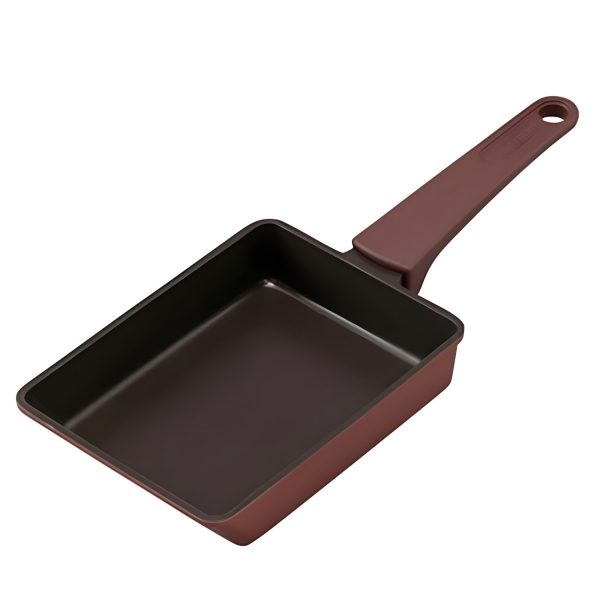 Irisu Ōyama- Integrated Handle Tamagoyaki Pan IH Compatible Ruby Red DCEG-I