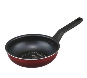 Irisu Ōyama- Diamond Coated Stir-Fry Pan IH & Gas Compatible 20cm Wine Red VDI-W20